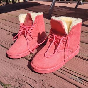 Some interesting pink boots